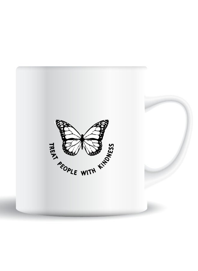 Theodor Premium Quality Two Sided Printed Coffee Mug Tea Cup Treat People With Kindness-01 For Home Office, Kids Men Women - Image 1