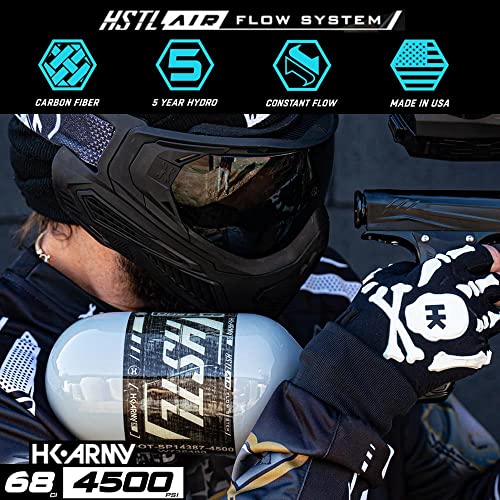 HK Army 68ci 4500psi HPA Paintball Tank - HSTL Carbon Fiber - Grey - Image 4