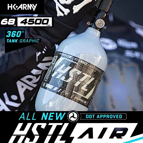 HK Army 68ci 4500psi HPA Paintball Tank - HSTL Carbon Fiber - Grey - Image 2