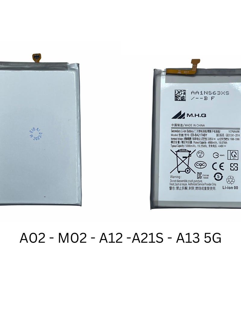 M.H.Q A02/ M02/A12/A21S/A13 5G BATTERY High Quality  - Image 3