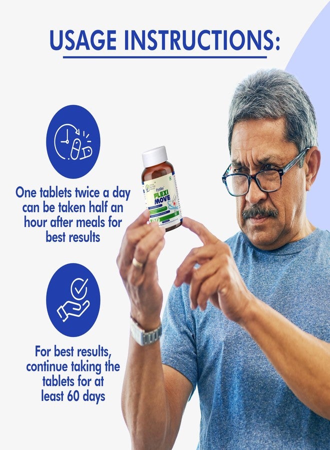 فيتيكا فليكسي موف (عبوة من 3) - 180 قرصًا | جلوكوزامين، مستخلص مسحوق ثمر الورد، مستخلص بوسويليا | تركيبة 4 في 1 تدعم صحة العظام والمفاصل والغضاريف | للرجال والنساء - Image 5