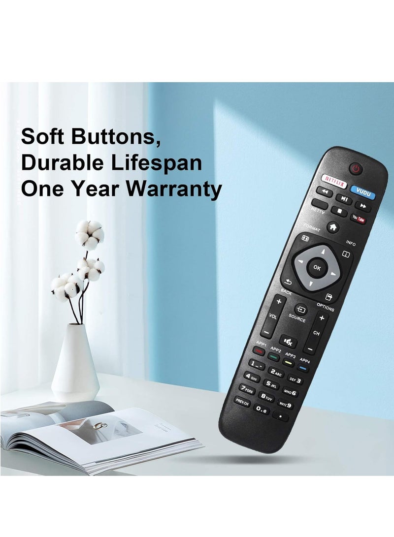 ELTRAZONE New Universal Replacement Remote Control NH500UP Suitable for Philips Smart LCD LED 4K UHD TV with battery - Image 5