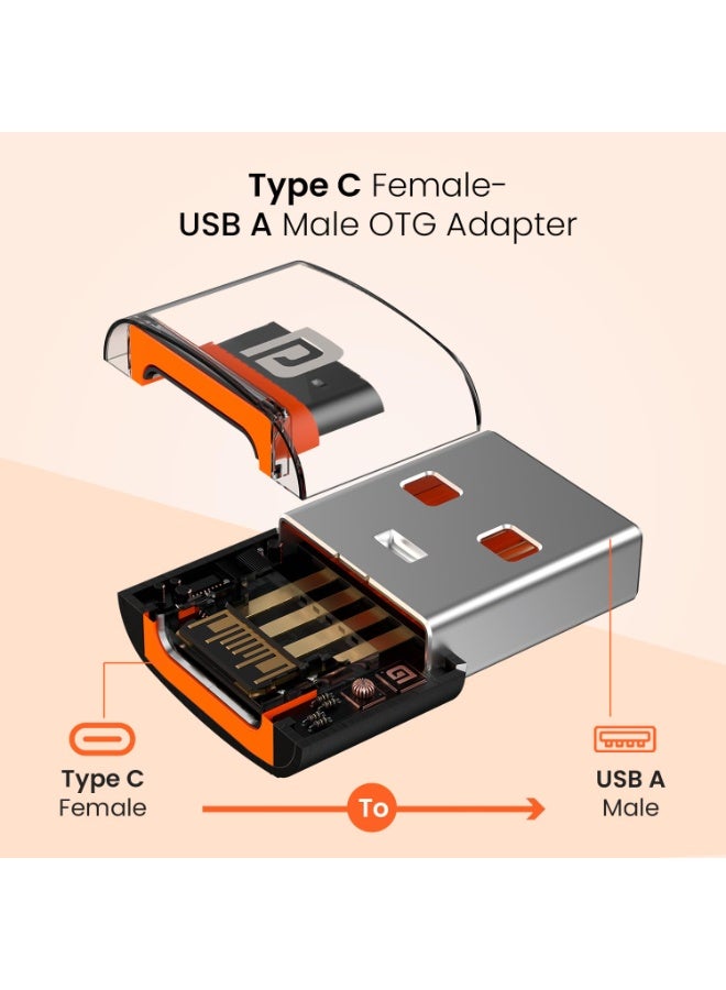 بورترونيكس محول بريدج إكس USB 3.0 USB 3.0 من النوع C أنثى إلى USB ذكر OTG، نقل بيانات عالي السرعة بسرعة 5 جيجابت في الثانية، شحن سريع، متوافق مع أجهزة اللاب توب والتابلت والهواتف الذكية والشواحن والمزيد من الأجهزة (أسود) - Image 3