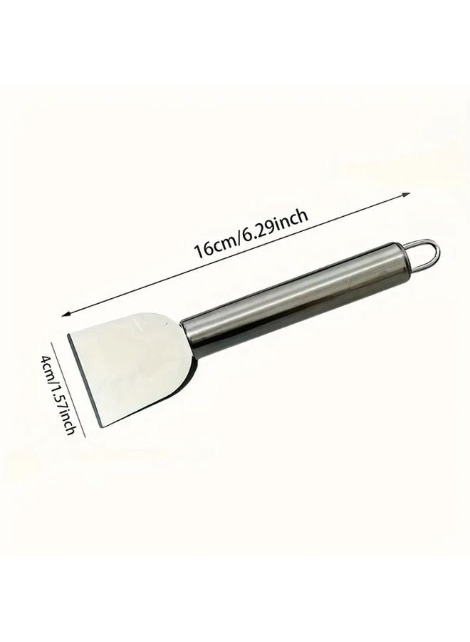 Multi Functional Stainless Steel Kitchen Scraper Silvery Metal Blade Cleaner Tool - Image 4