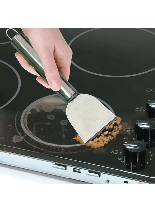 Multi Functional Stainless Steel Kitchen Scraper Silvery Metal Blade Cleaner Tool - Image 5