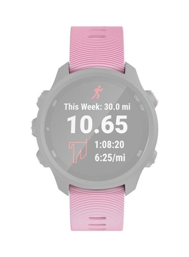 BGM Smart Watch Silicone Wrist Strap For Garmin Forerunner 245 Pink - Image 4