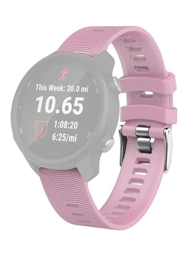 BGM Smart Watch Silicone Wrist Strap For Garmin Forerunner 245 Pink - Image 1