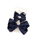 Spenlly 3pcs Baby Glitter Bows Hair Clips Little Girls Toddler Infants Alligator Clip Hair Accessories (Navy Blue) - Image 2