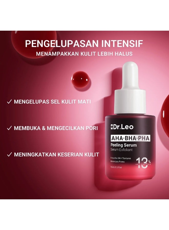 دكتور ليو محلول تقشير بنسبة 13% AHA BHA PHA – سيروم لتفتيح البشرة وعلاج البقع الداكنة وآثار حب الشباب - Image 2