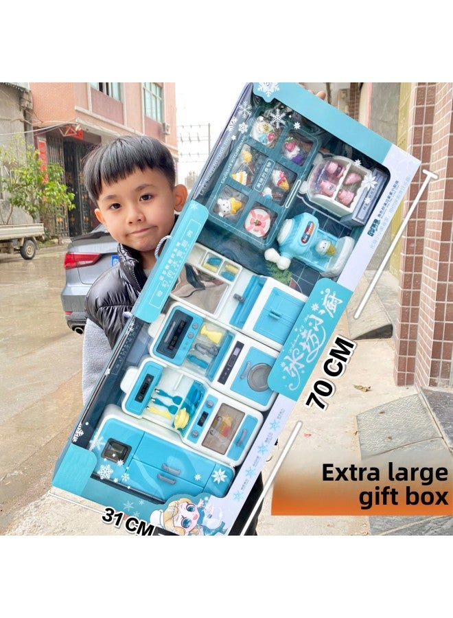 Children And Girls Toys Tableware Small Appliances Simulation Kitchen Suit Gift Box Play Toys Institutional Gifts-Color:0257-9 Nuo Chi Milk Group Pinch Fun 【large Gift Box】 - Image 3