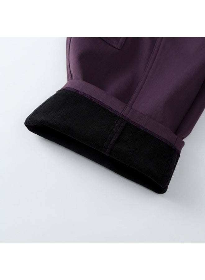 Annil Kids Boys Girls Winter Fleece Lined Warm Cargo Loose Thick Casual Pants - Image 3