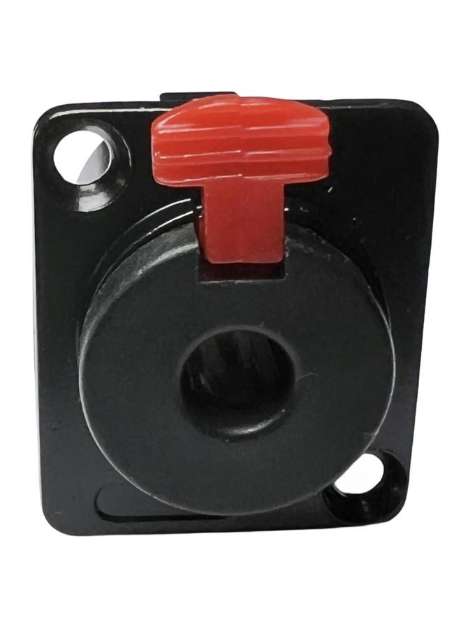 CESS Black 1/4" Jacks TS and TRS Panel Mount Jack Locking Style D Series Size - 1/4 Inch Female Stereo and Mono/TRS and TS Audio Socket - 6.35mm Stereo and Mono Socket (4 Pack) - Image 5