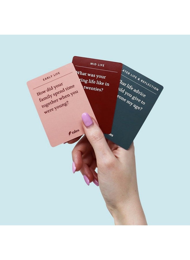 TALES Life Story Interview Kit - Conversation Cards for Families and Parents, Getting to Know You Card Game for Adults, Perfect for Game Night, Dinner Table, or Road Trips - Image 3