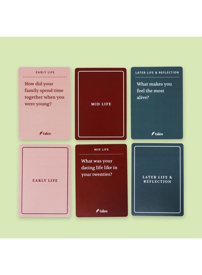 TALES Life Story Interview Kit - Conversation Cards for Families and Parents, Getting to Know You Card Game for Adults, Perfect for Game Night, Dinner Table, or Road Trips - Image 5