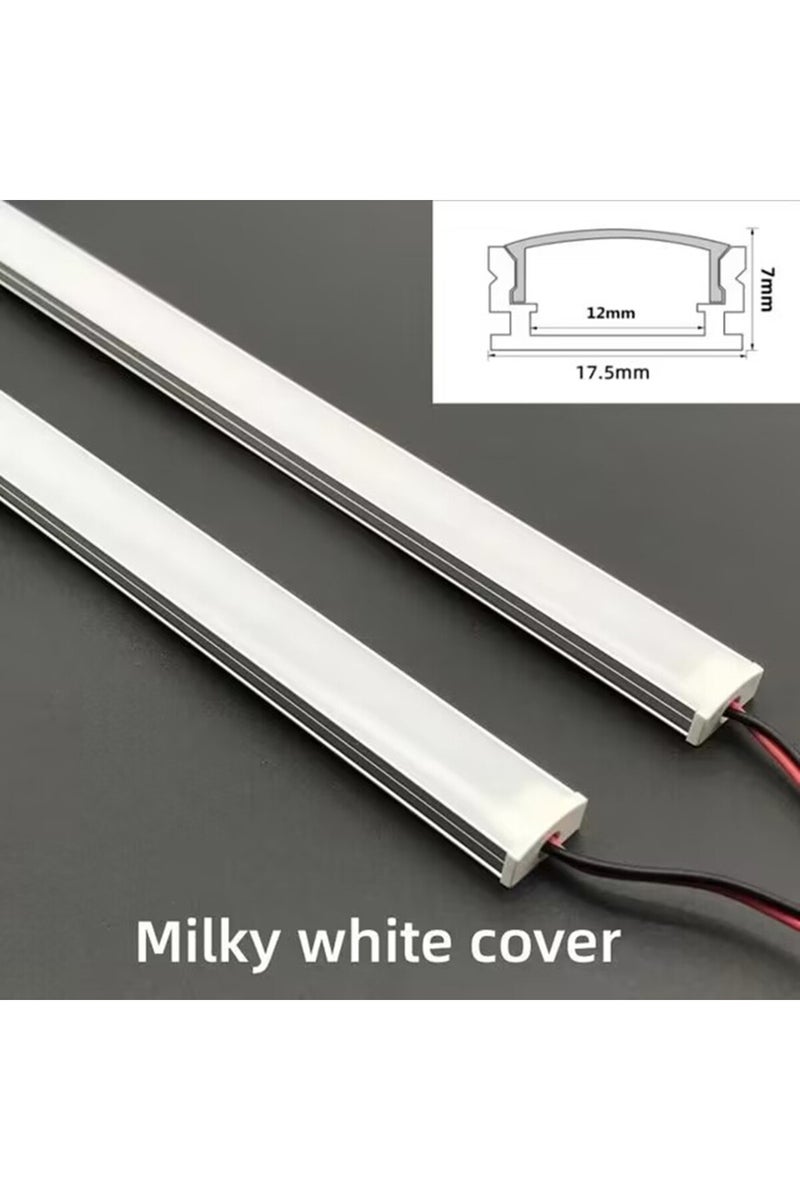 Green Tiger U Milky cover 6500K 1PCS 1-10 PCS LED rigid strip DC12V 50CM 20 inch SMD5730 36LEDs U/V-shaped flat - Image 4
