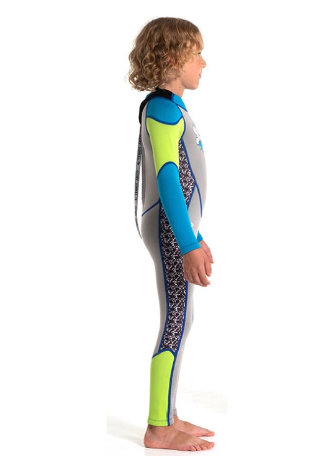 Hisea Kids Wetsuit for Boys Girls Children, Neoprene Full Wet Suits 2.5mm Long Sleeve Back Zip Shorty Toddlers/Youth Thermal Swimsuits for Swimming Diving Surf - Image 2
