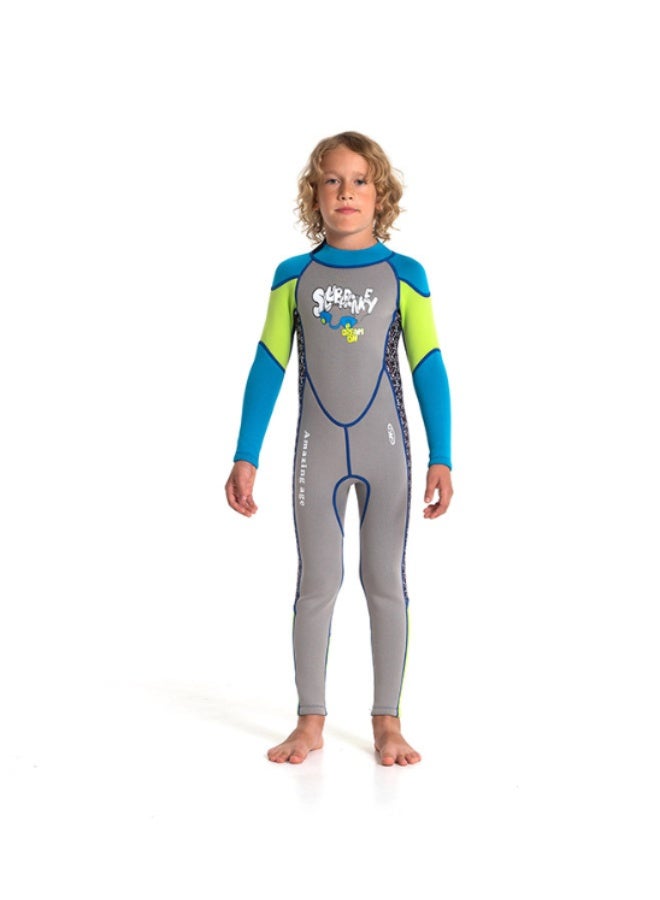 Hisea Kids Wetsuit for Boys Girls Children, Neoprene Full Wet Suits 2.5mm Long Sleeve Back Zip Shorty Toddlers/Youth Thermal Swimsuits for Swimming Diving Surf - Image 1