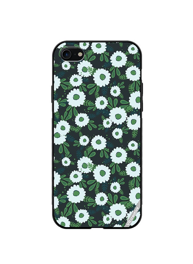 VR CREATIVE Protective Case Cover For Apple iPhone SE (2022) Floral Pattern Based On Traditional Folk Art Ornaments Design Multicolour - Image 1