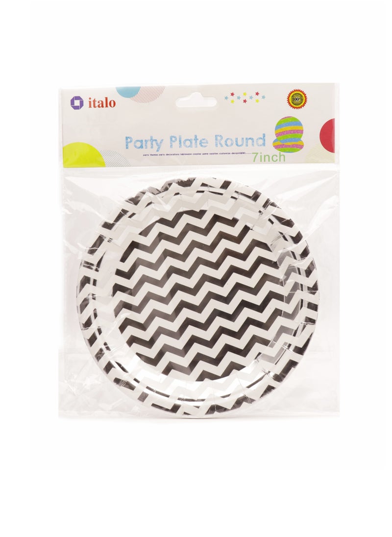 ITALO 6-Piece Printed Party Plate Set 7 inch  - Image 1