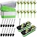SiliFine 24 Set Halloween Zombie Hands Decor Green Skeleton Hands Cake Toppers Halloween Baking Pans with Lids Shovel Spoons Horror Spooky Decoration for Zombie Birthday PartyGreen - Image 3