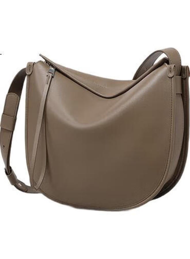 Viney Leather Handbag, Women'S Luxury Crossbody Shoulder Bag, Fashionable Saddle Bag, Birthday Gift For Girlfriend, Qixi Festival Present - Image 3