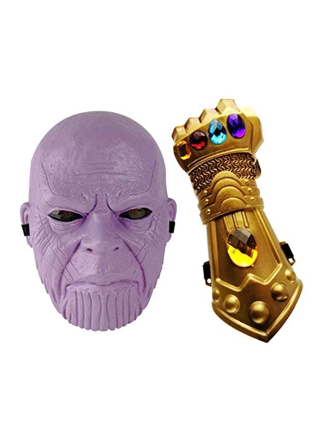 طقم قفاز وقناع شخصية ثانوس من فيلم Avengers Infnity War طراز I4C - Image 1