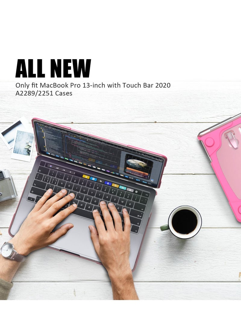 GULFLINK - Hard Shell Case Cover with Kickstand Shockproof Function for MacBook Pro(A2251/A2289/A2338) 13 inch - Image 1