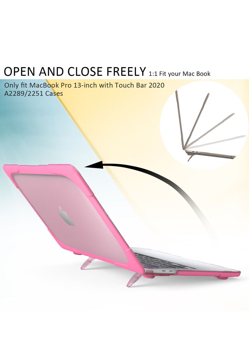 GULFLINK - Hard Shell Case Cover with Kickstand Shockproof Function for MacBook Pro(A2251/A2289/A2338) 13 inch - Image 1