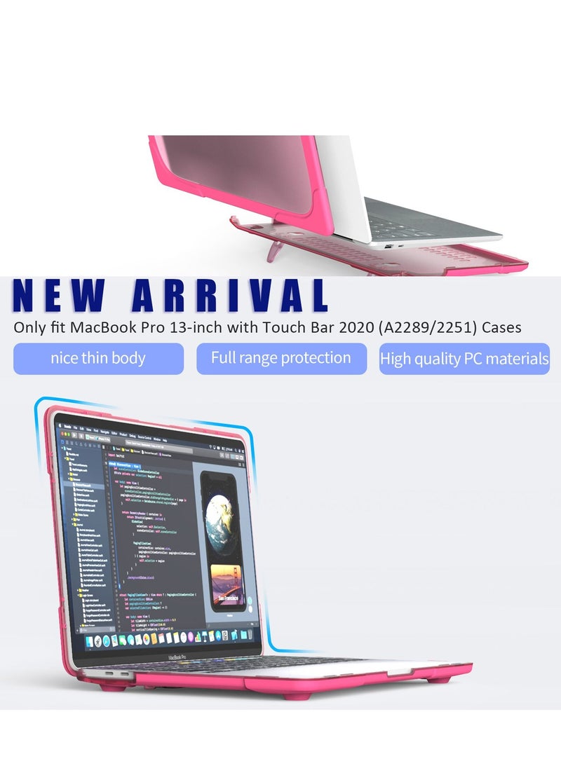 GULFLINK - Hard Shell Case Cover with Kickstand Shockproof Function for MacBook Pro(A2251/A2289/A2338) 13 inch - Image 1