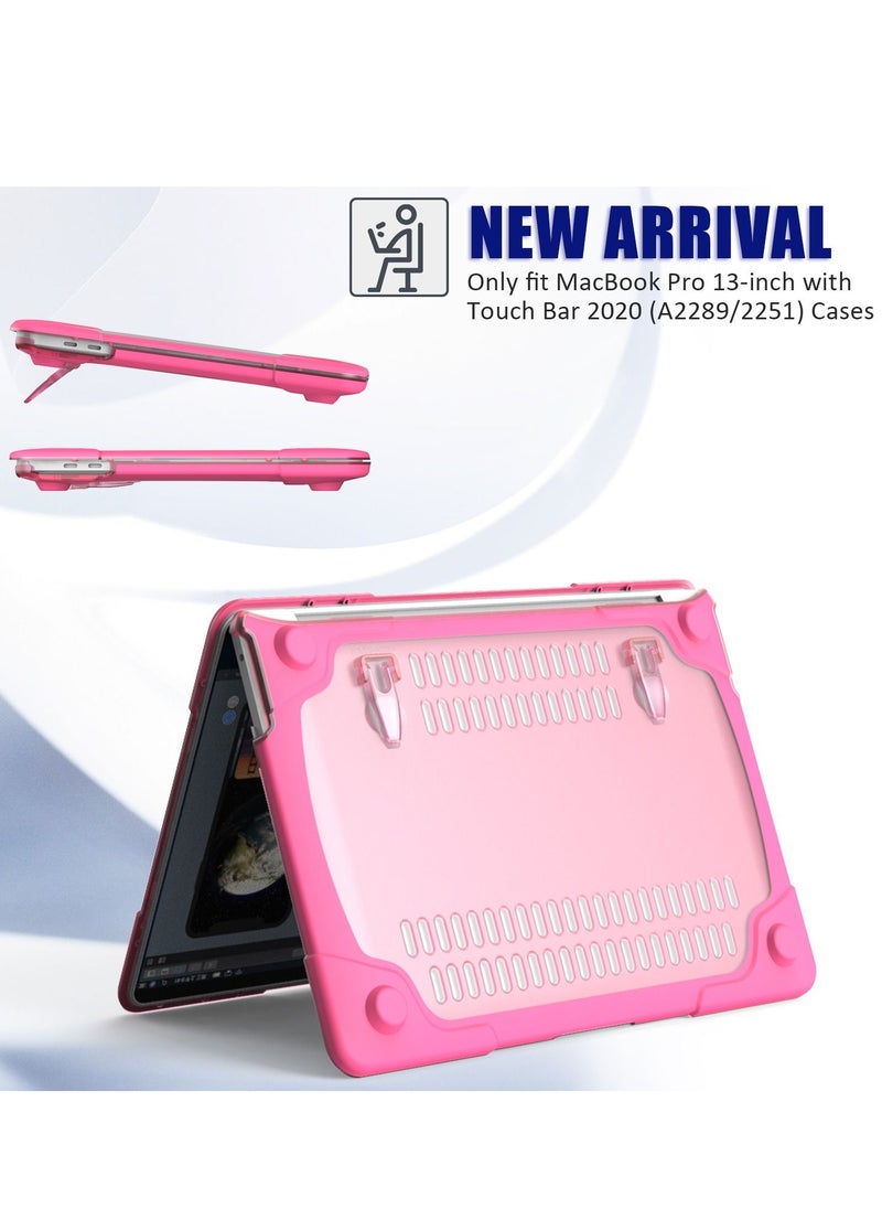 GULFLINK - Hard Shell Case Cover with Kickstand Shockproof Function for MacBook Pro(A2251/A2289/A2338) 13 inch - Image 1