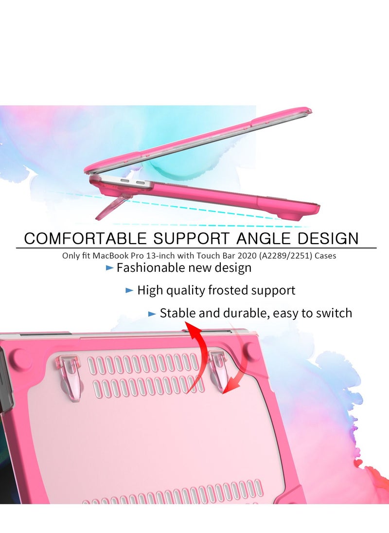 GULFLINK - Hard Shell Case Cover with Kickstand Shockproof Function for MacBook Pro(A2251/A2289/A2338) 13 inch - Image 1