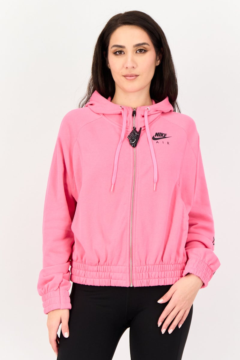 Nike Women Loose Fit  Long Sleeves Outdoor Hoodied Jacket, Pink - Image 1