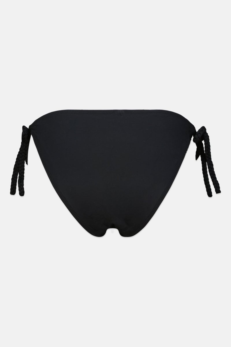 Reserved Women High Leg Plain Bikini Bottom, Black - Image 2