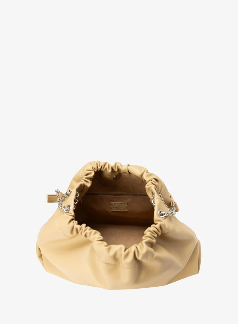 Bata  Textured Shoulder Bag with Chain Detail for Women | Best Price UAE