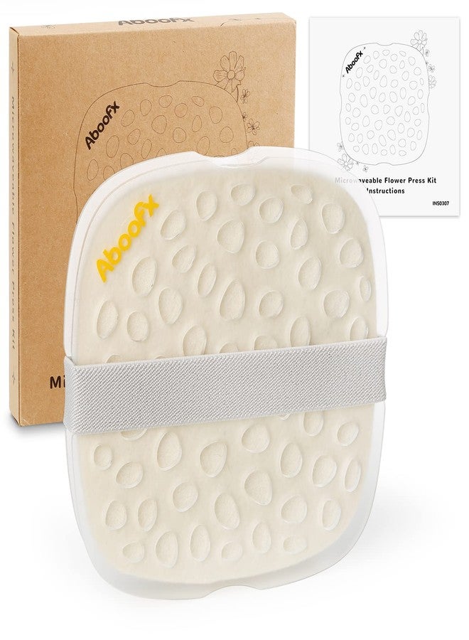 Aboofx Microwave Flower Press Kit, 6.3"x6.3" Quick Dry Flower Pressing Kit with Washable Cloth for Crafts Pressed Flowers and Plant for DIY Art, Preservation for Bookmark Frame Wedding Flowers Drying - Image 1