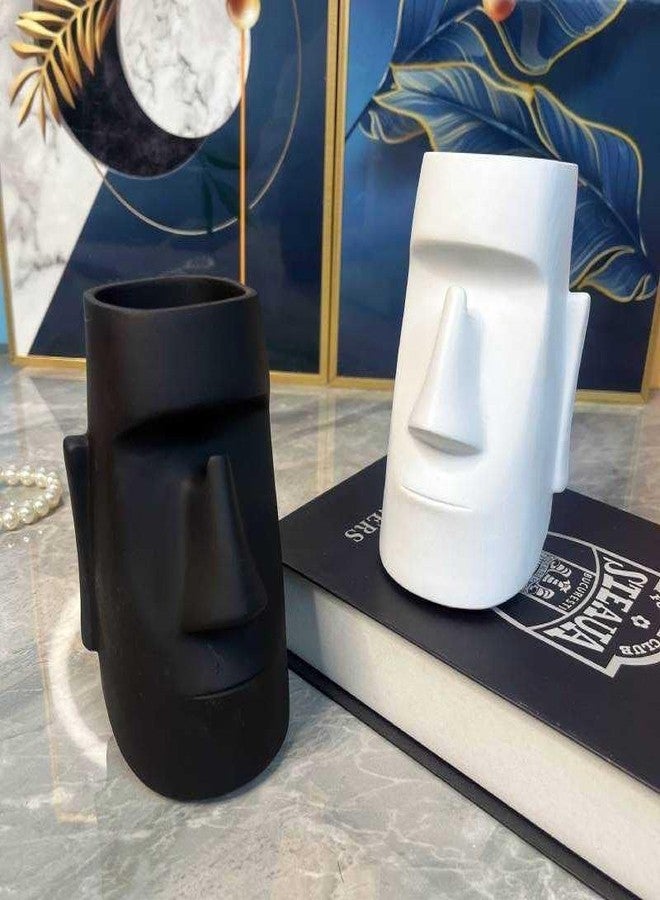 KESHAWER منظم مكتب KESHAWER Moai مع حامل نظارات - حامل أقلام سيليكون وحامل أقلام رصاص، منظم أدوات مكتبية متعدد الوظائف لطاولة الدراسة ومكتب العمل والتخزين المنزلي (متعدد الألوان، عبوة من قطعة واحدة) - Image 4