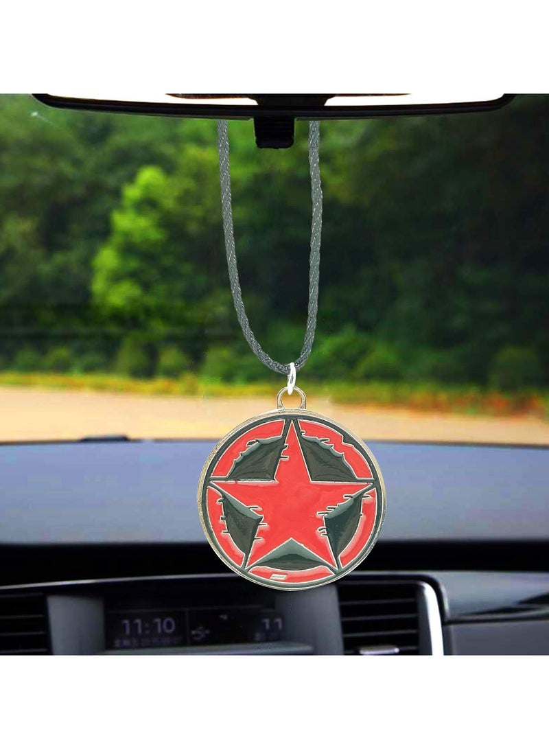 NMC Star Car Pendant Mirror Hanging Pendant Metal Mini Car Decoration Chain 1 Pcs - Image 1
