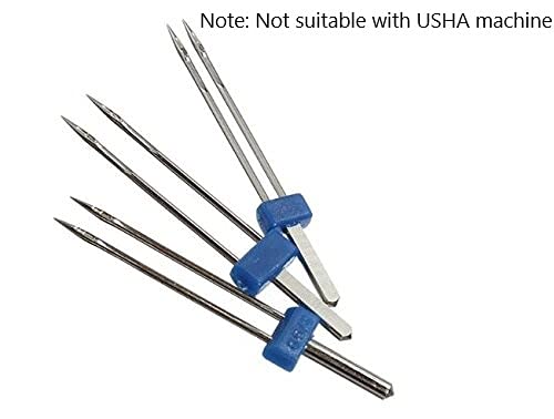 SYGA Set of 3 Twin Needles Pins Double Twin Needles Pins Sewing Machine Accessories - Image 4