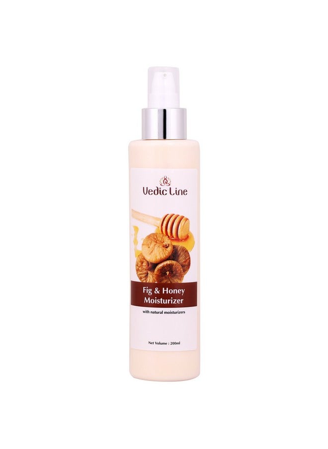 Vedic Line Vedicline Fig & Honey Moisturizer, Improve Skin Elasticity & Complexion With Honey And Almond Oil For Healthy Looking Skin, 200Ml 