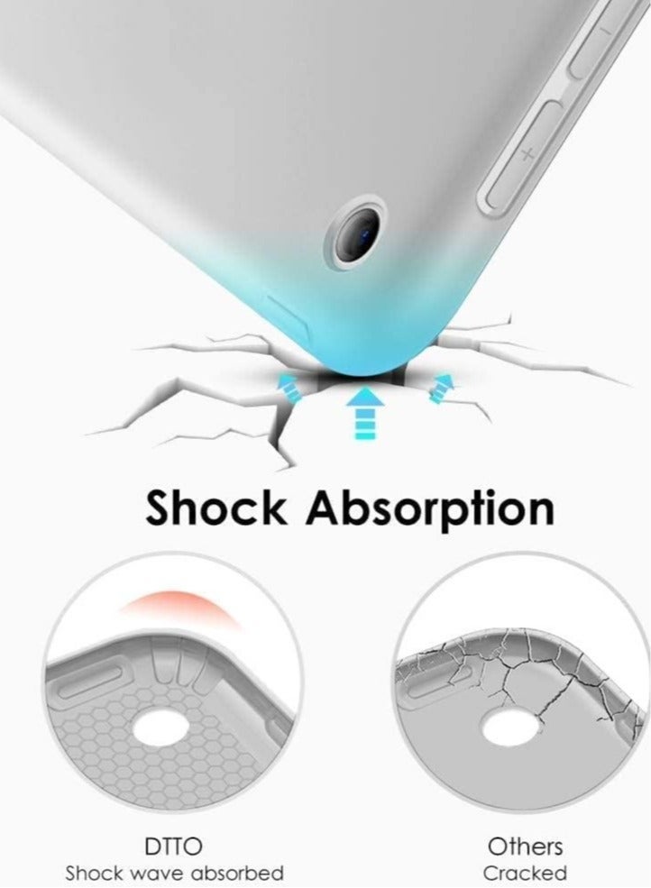 Raxoom iPad 9th/8th/7th Generation case (2021/2020/2019) iPad 10.2-Inch Case with Pencil Holder [Sleep/Wake] Slim Soft TPU Back Smart Magnetic Stand Protective Cover Cases - Image 2