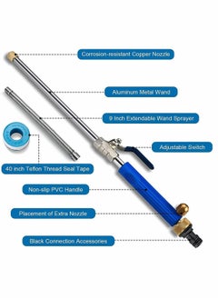 Y&D High Pressure Washer Kit Car Accessories18 Inch Wand with 1 Extra Extension Wand, 2 Hose Nozzles for Washing, Garden Cleaning, Outdoor Window Washing  - Image 3
