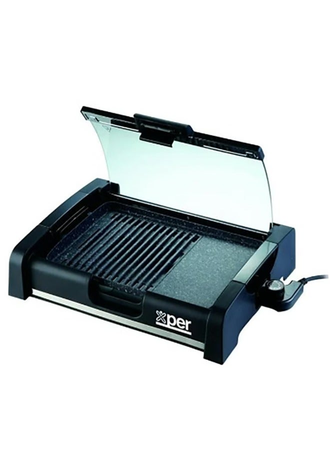 XPER Healthy Grill 1650 watt Granite Surface less smoke, Black | XPGR-102M - Image 2