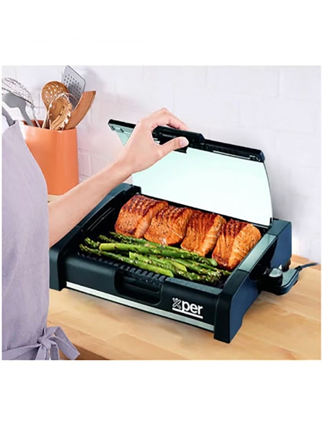 XPER Healthy Grill 1650 watt Granite Surface less smoke, Black | XPGR-102M - Image 3