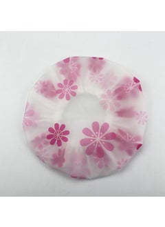 Butterfly Print Waterproof Shower Cap Red snowflake