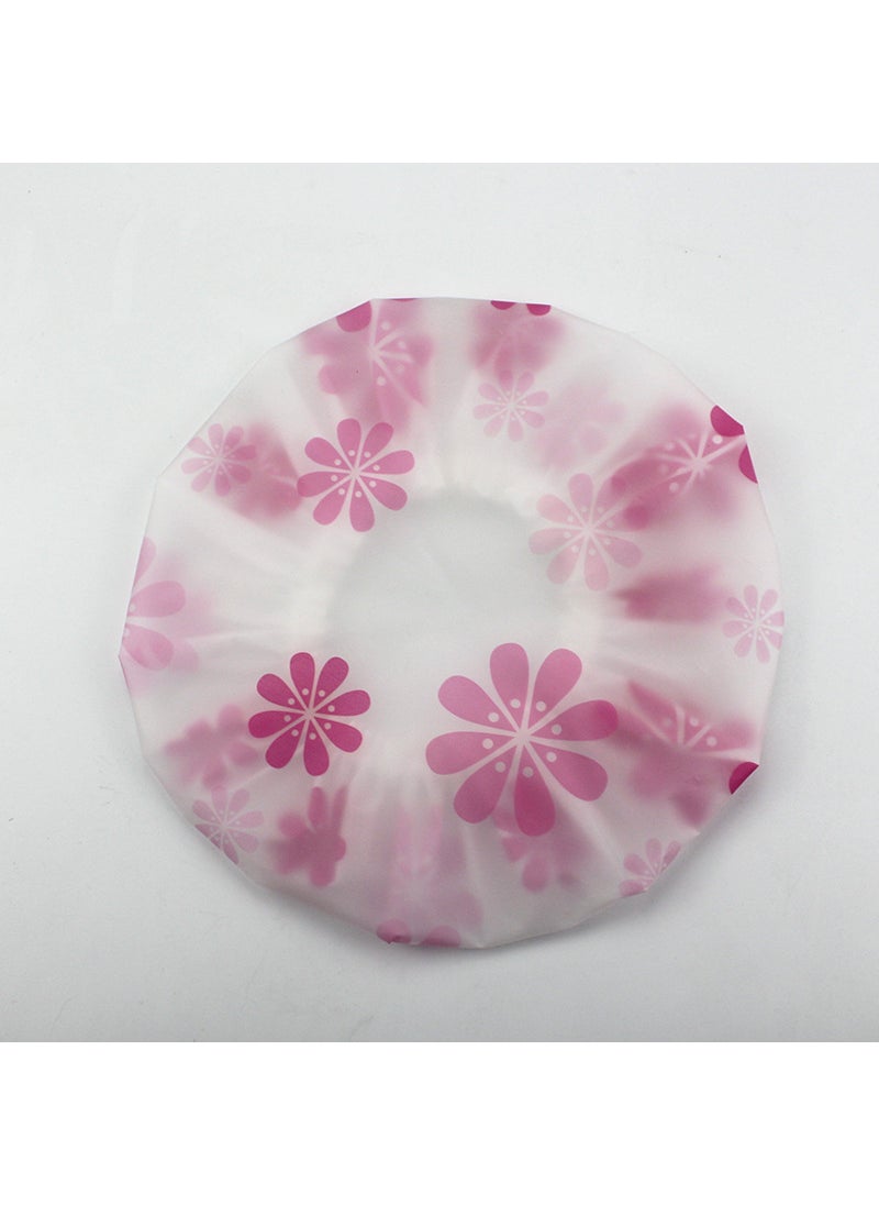 Generic - Butterfly Print Waterproof Shower Cap Red snowflake - Image 1