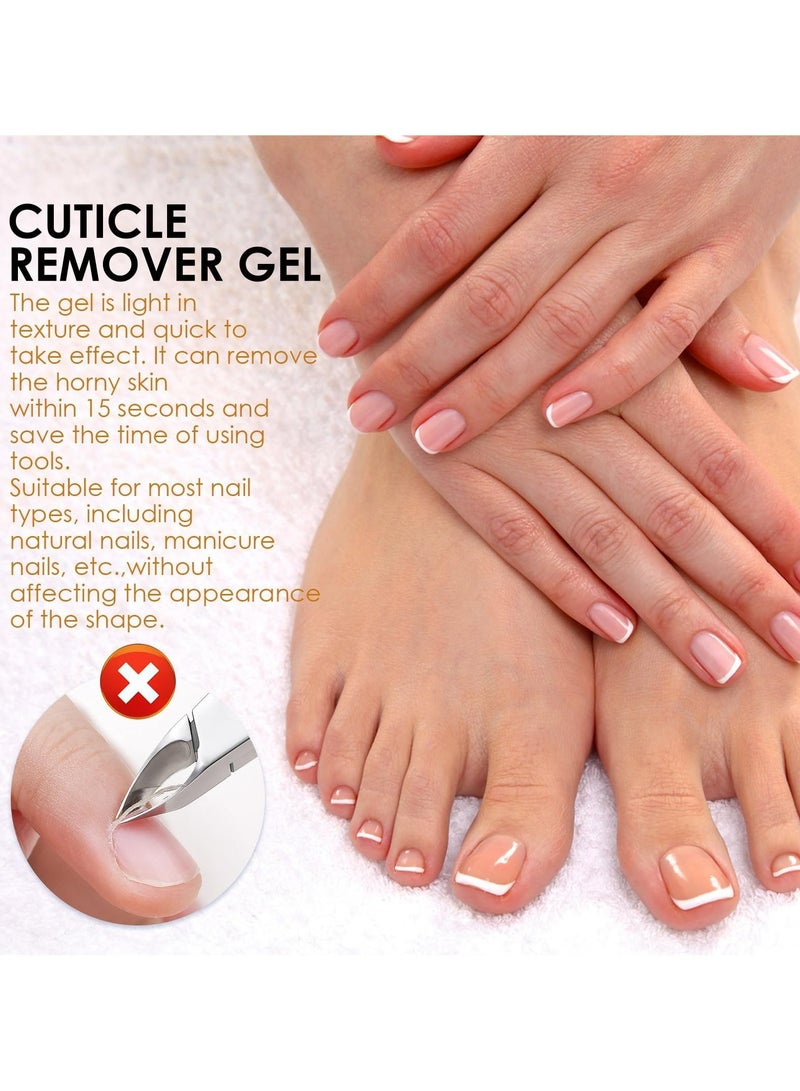 CMGTYYD Cuticle Remover Cream, Professional Nail Care, Nail Cuticle Remover Gel, Moisturizing, Strengthening Cuticle Remover, for Brittle Nails, Hang Nails + Dry Cuticles, Instant Cuticle Remover - Image 4