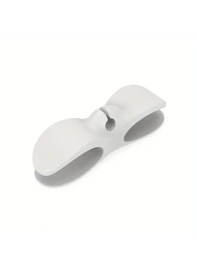 White Power Cord Organizer Wire Storage Wrap Winder For Plug Lines Chargers - Image 5