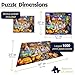 White Mountain 1000 Piece Jigsaw Puzzle Spooky Fall Dog Puzzles with Large Pieces Gifts for Adults and Family 24x30 Halloween Dog House - Image 4