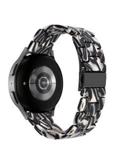 DEALELE Bands Compatible with Samsung Galaxy Watch 6/6 Classic / 5/5 Pro/Galaxy Watch 4/4 Classic / 3 41mm / Active 2, 20mm Colorful Resin Replacement Strap for Women Men(Zebra)  - Image 2