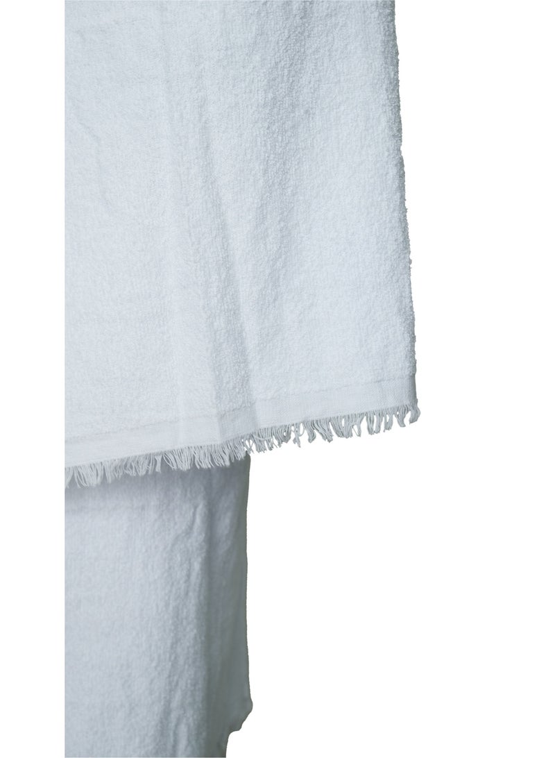 Serazat Bamboo Ihram for Men – 2-Piece Hajj  Umrah Towel Set, 110x220cm, White, Soft Cotton - Image 4